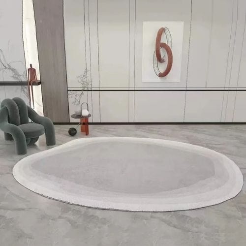 Tapis de Sol | Scandinave Moderne Luxe Uni - Tapinna® Gris / Irrégulier / 80x120cm