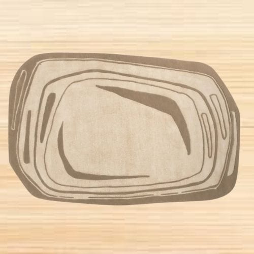 Tapis de Sol | Scandinave Moderne Luxe Uni - Tapinna® Marron / Irrégulier / 80x120cm