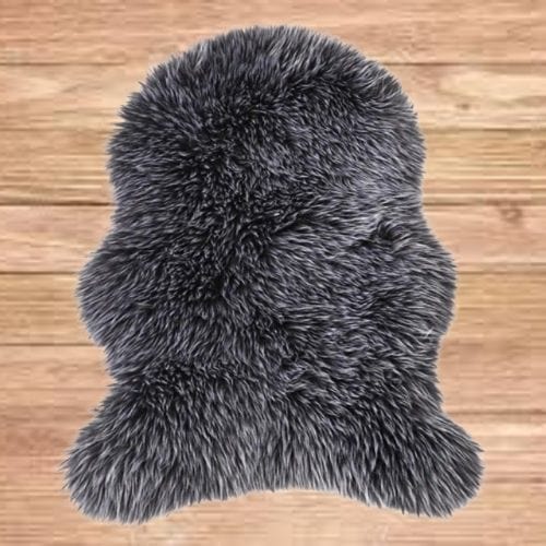 Tapis de Sol | Shaggy Uni Moderne Poil Long - Tapinna® Gris / Irrégulier / 40x60cm