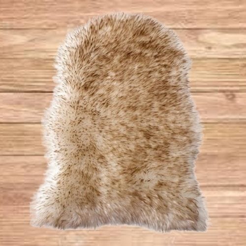 Tapis de Sol | Shaggy Uni Moderne Poil Long - Tapinna® Marron / Irrégulier / 40x60cm
