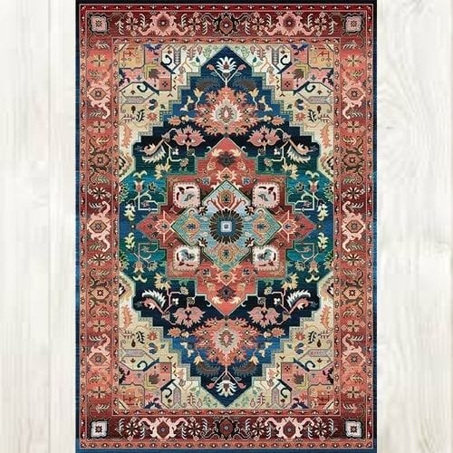 Tapis de Sol | Vintage Bohème Minimaliste Luxe Design - Tapinna® Coloré / Rectangulaire / 80x120cm