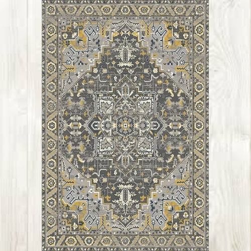 Tapis de Sol | Vintage Bohème Minimaliste Luxe Design - Tapinna® Gris / Rectangulaire / 80x120cm