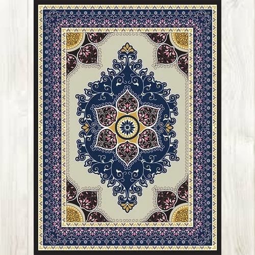 Tapis de Sol | Vintage Bohème Minimaliste Luxe Design - Tapinna® Violet / Rectangulaire / 80x120cm