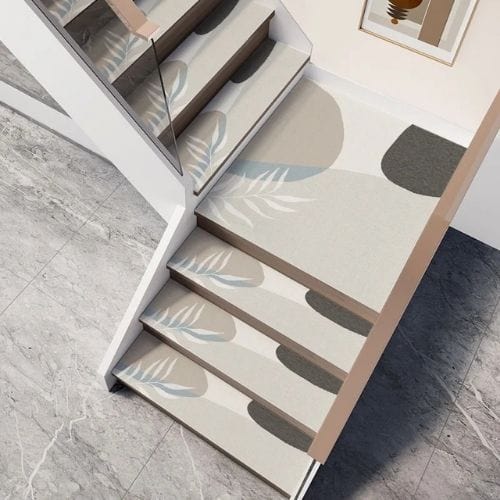 Tapis Escalier | Marche Motif Minimaliste - Tapinna® Coloré / 26x80cm