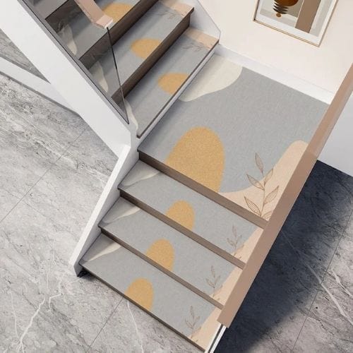 Tapis Escalier | Marche Motif Minimaliste - Tapinna® Coloré / 26x80cm