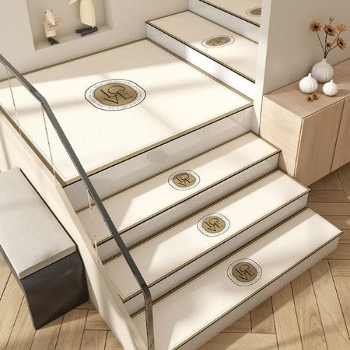 Tapis Escalier | Marche Persan Auto-Adhésif - Tapinna® Beige / 26x65cm