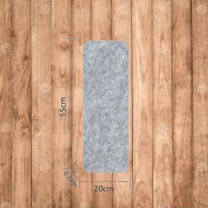 Tapis Escalier | Marche Uni Auto-Adhésif - Tapinna® Gris / 55x20x0.2cm (14 Pièces)
