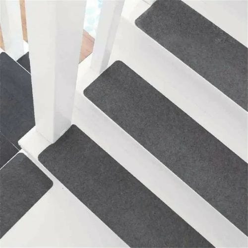 Tapis Escalier | Marche Uni Auto-Adhésif - Tapinna® Gris / 55x20x0.2cm (14 Pièces)