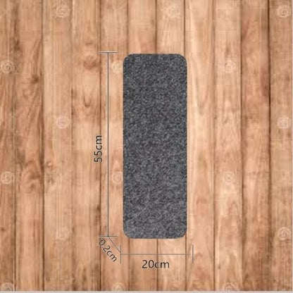 Tapis Escalier | Marche Uni Auto-Adhésif - Tapinna® Gris / 55x20x0.2cm (14 Pièces)