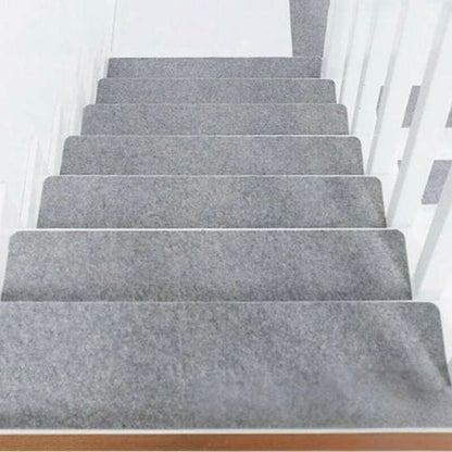 Tapis Escalier | Marche Uni Auto-Adhésif - Tapinna® Gris / 55x20x0.2cm (14 Pièces)