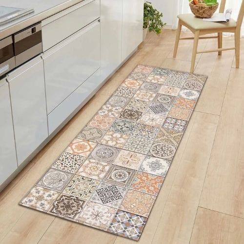 Tapis Salle à Manger | Bohème Persan - Tapinna® Coloré / Rectangulaire / 40x60cm (16x24 Pouces)