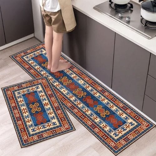 Tapis Salle à Manger | Persan Forte Élasticité Motif - Tapinna® Coloré / Rectangulaire / 40x60cm