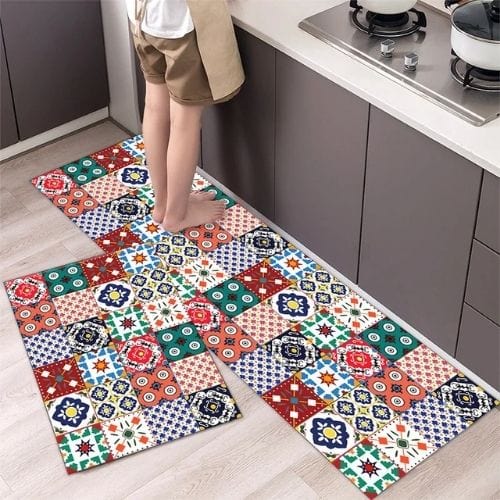 Tapis Salle à Manger | Persan Forte Élasticité Motif - Tapinna® Coloré / Rectangulaire / 40x60cm