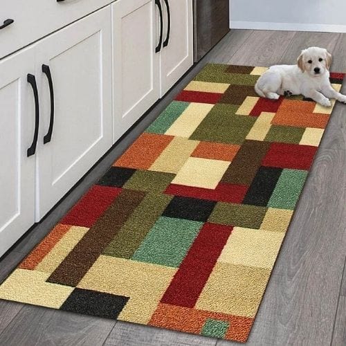 Tapis Salle à Manger | Poil Ras - Tapinna® Coloré / Rectangulaire / 40x60cm