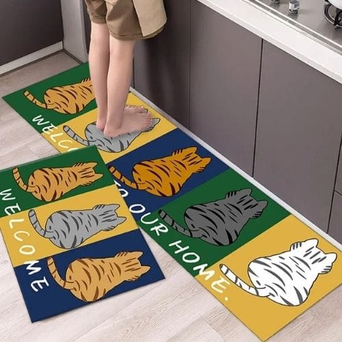Tapis Salle à Manger | Scandinave Luxe Uni - Tapinna® Coloré / Rectangulaire / 40x60cm (1 Pièce)