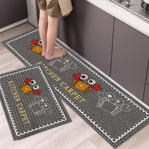 Tapis Salle à Manger | Scandinave Luxe Uni - Tapinna® Gris / Rectangulaire / 40x60cm (1 Pièce)