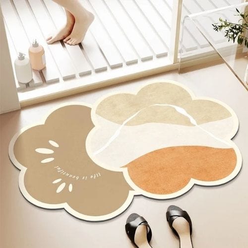 Tapis Salle de Bain | Moderne Rayure - Tapinna® Coloré / Irrégulier / 45x75cm