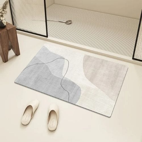 Tapis Salle de Bain | Moderne Rayure - Tapinna® Coloré / Rectangulaire / 45x75cm